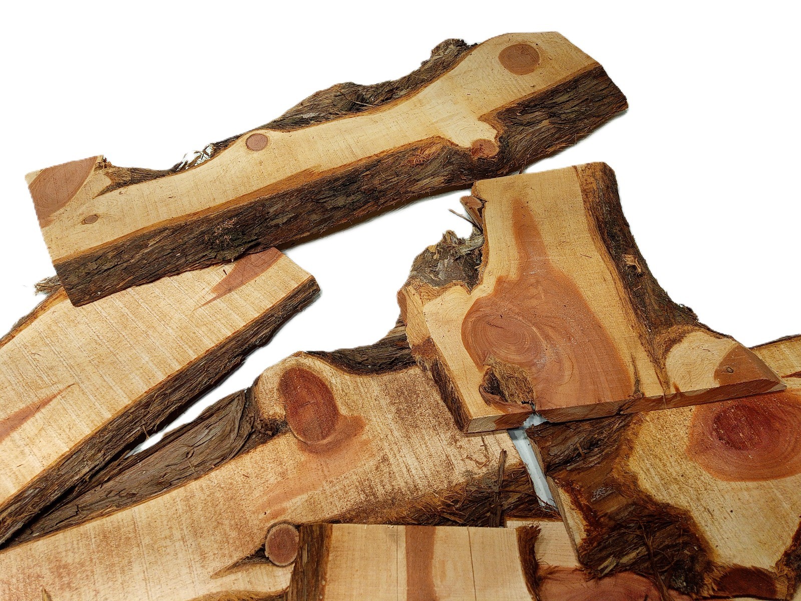 10lbs AROMATIC RED CEDAR Outer Slab Cuts Live Edge Milled Kiln Dry SHIPs FREE!