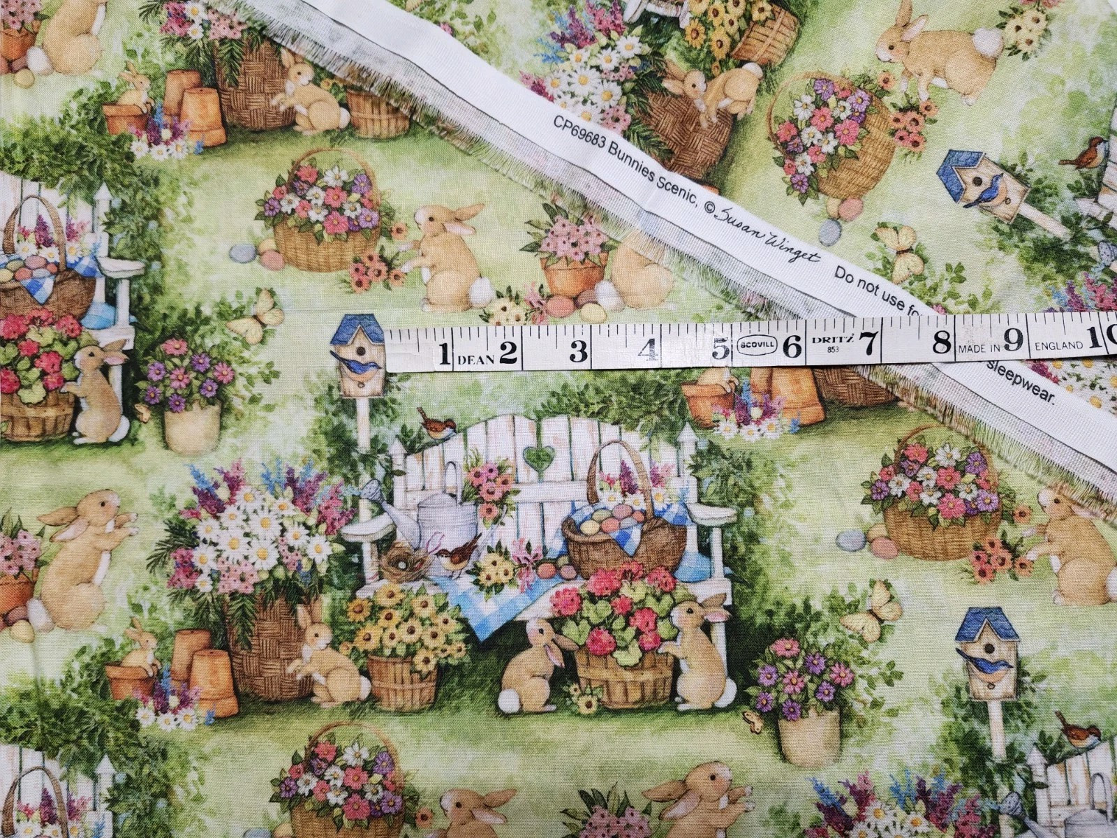 Lot (5) Less Than 1 Yard Cuts EASTER Patterns 27″-33″ Cotton Fabric
