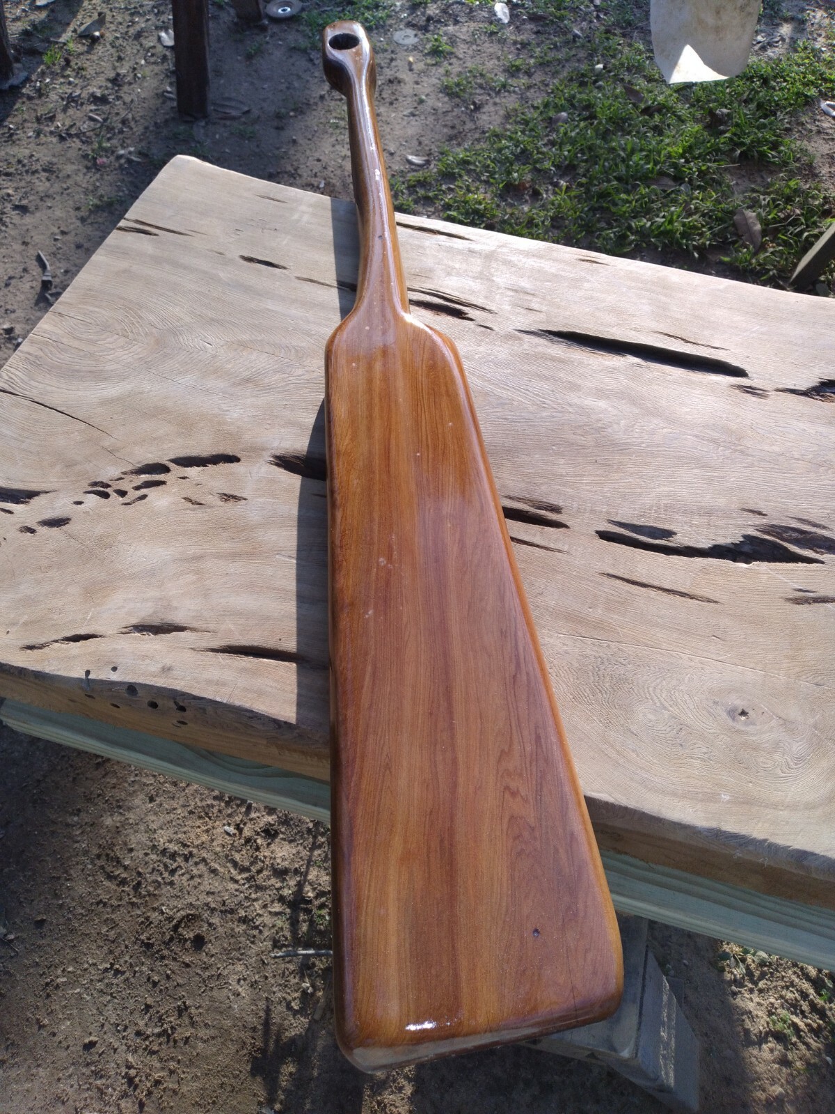 Epoxy Old Growth Sinker Cypress Crawfish Paddle Wood Wall Art Returns Accepted!