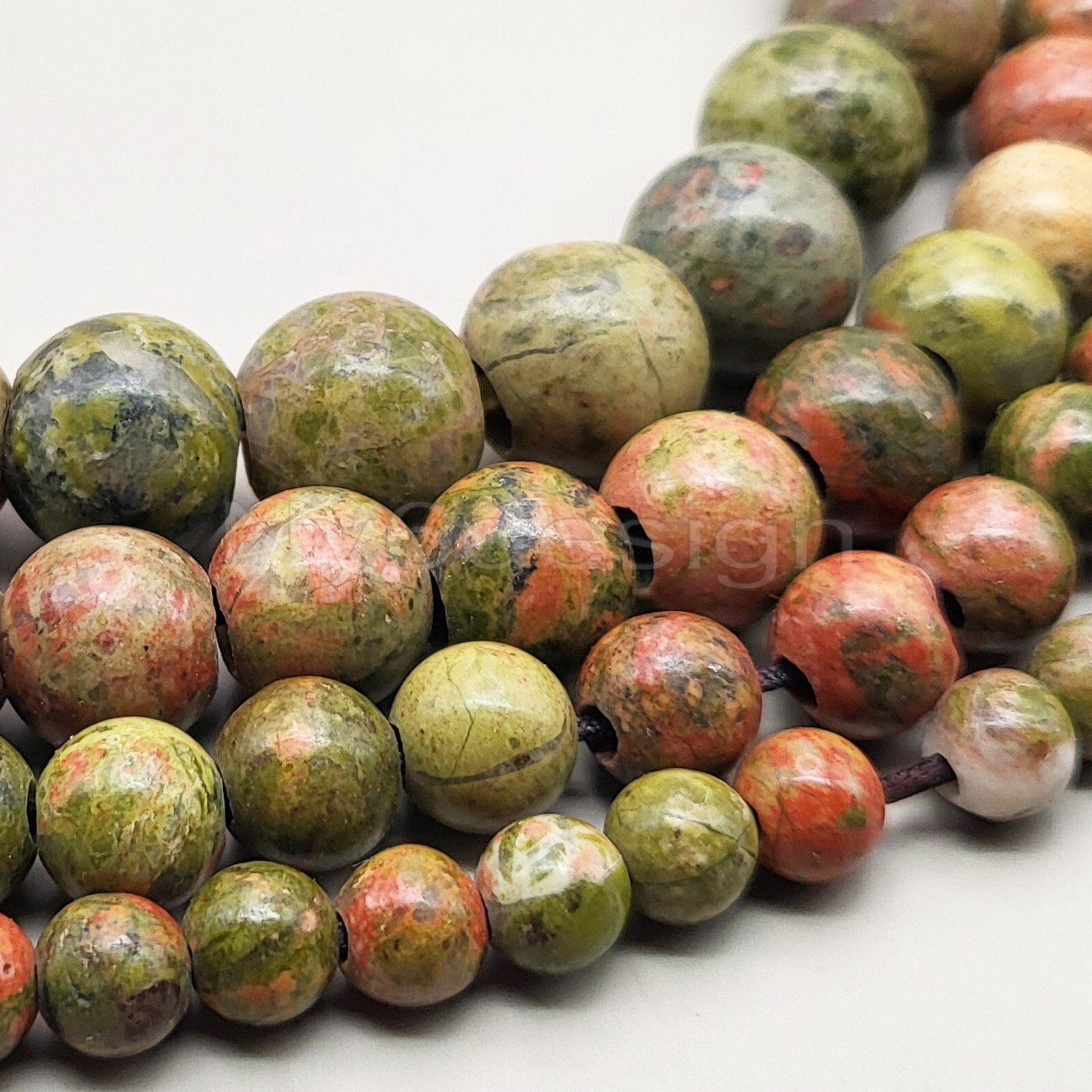 Natural Genuine Large Hole Loose Round Gemstone Stone Beads Big Hole Gem for DIY