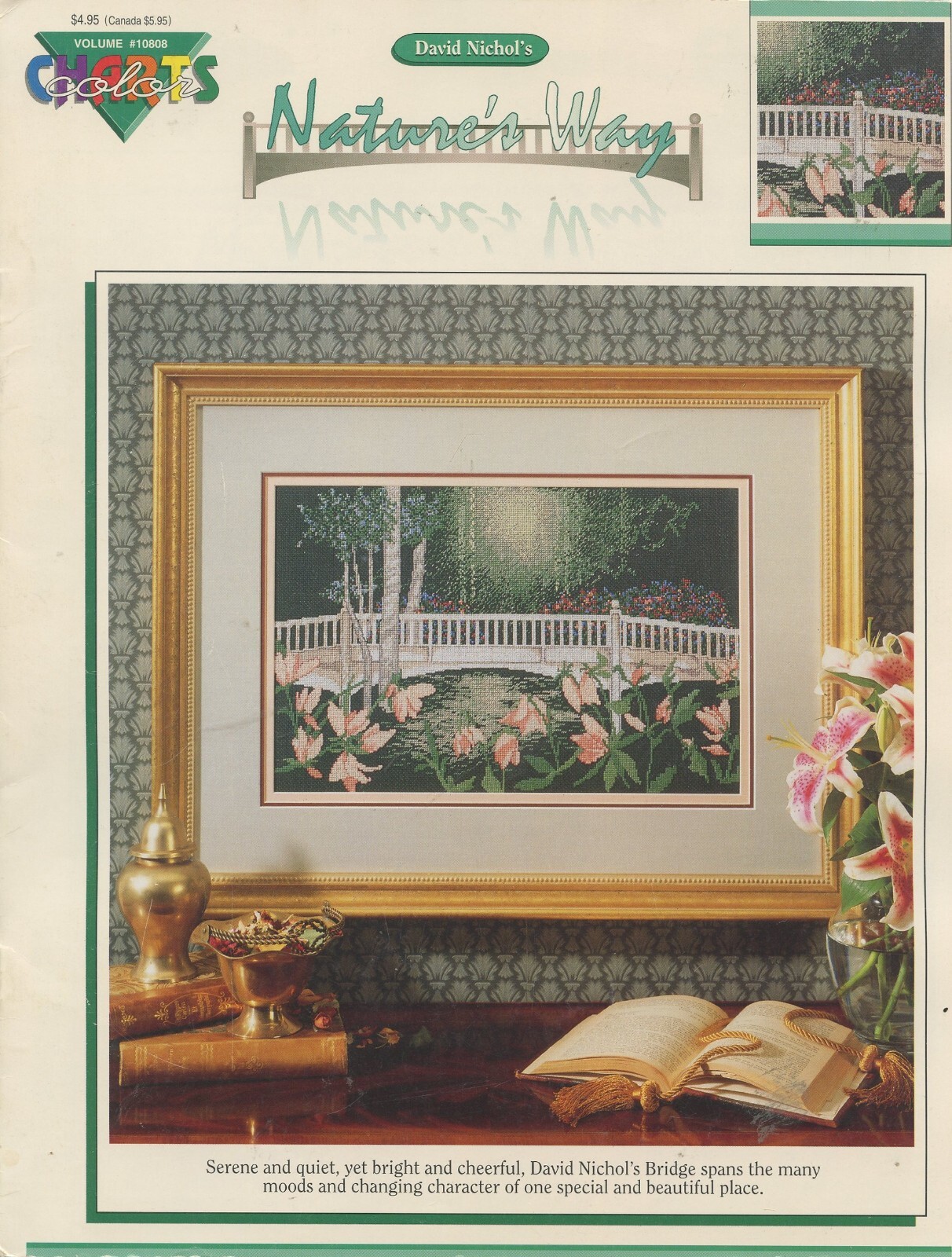Color Charts Counted Cross Stitch Nature’s Way Pattern Leaflet David Nichol