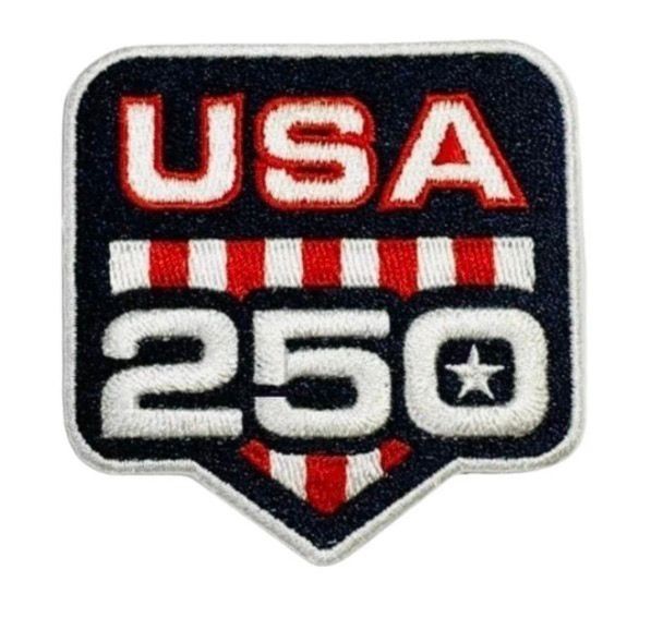 250 Years Anniversary Iron On Sew On 2.0 x 2.0 inches Embroidered Patch