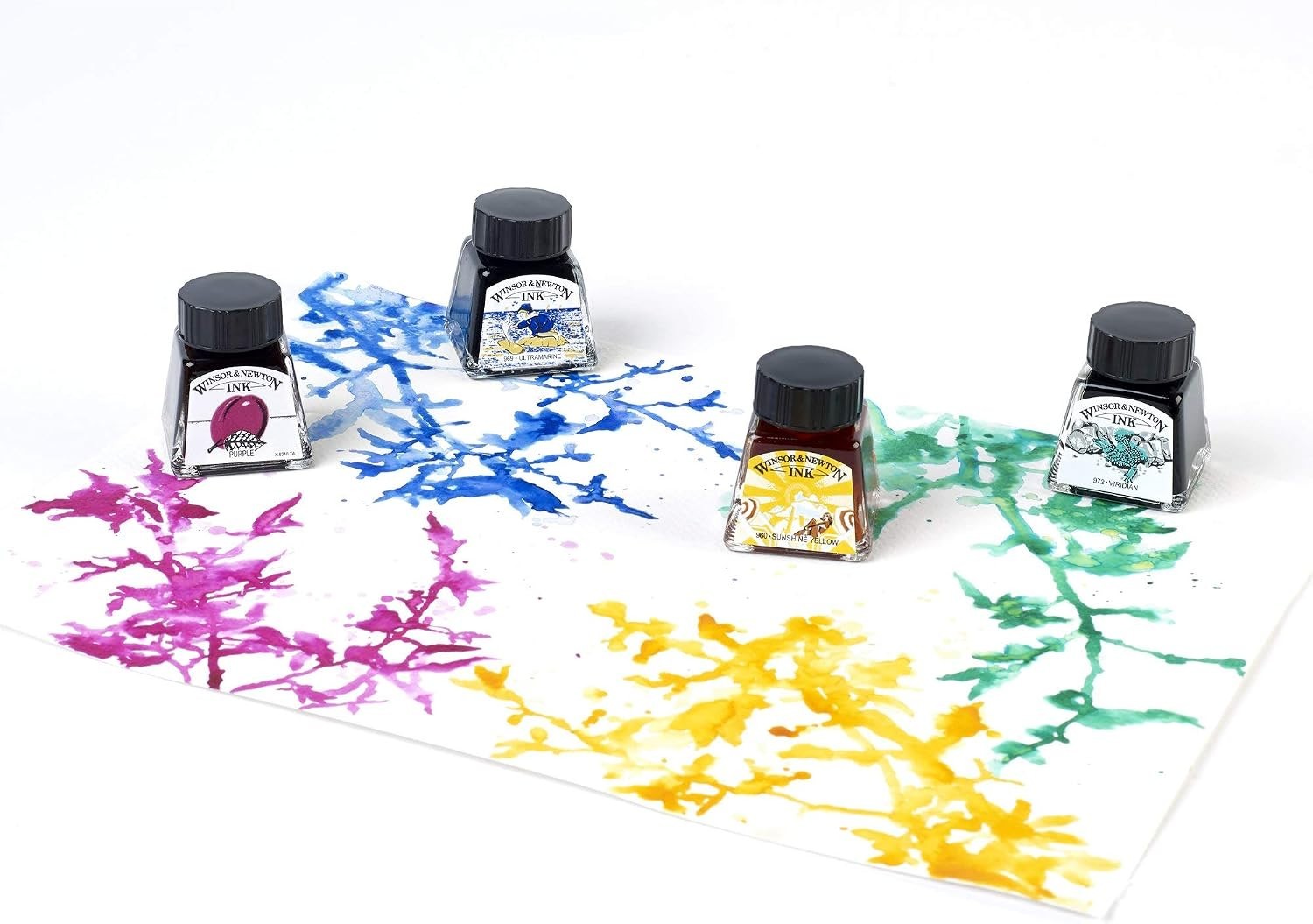 Viridian Drawing Ink, 14ml Bottle, Acrylic, Multicolor