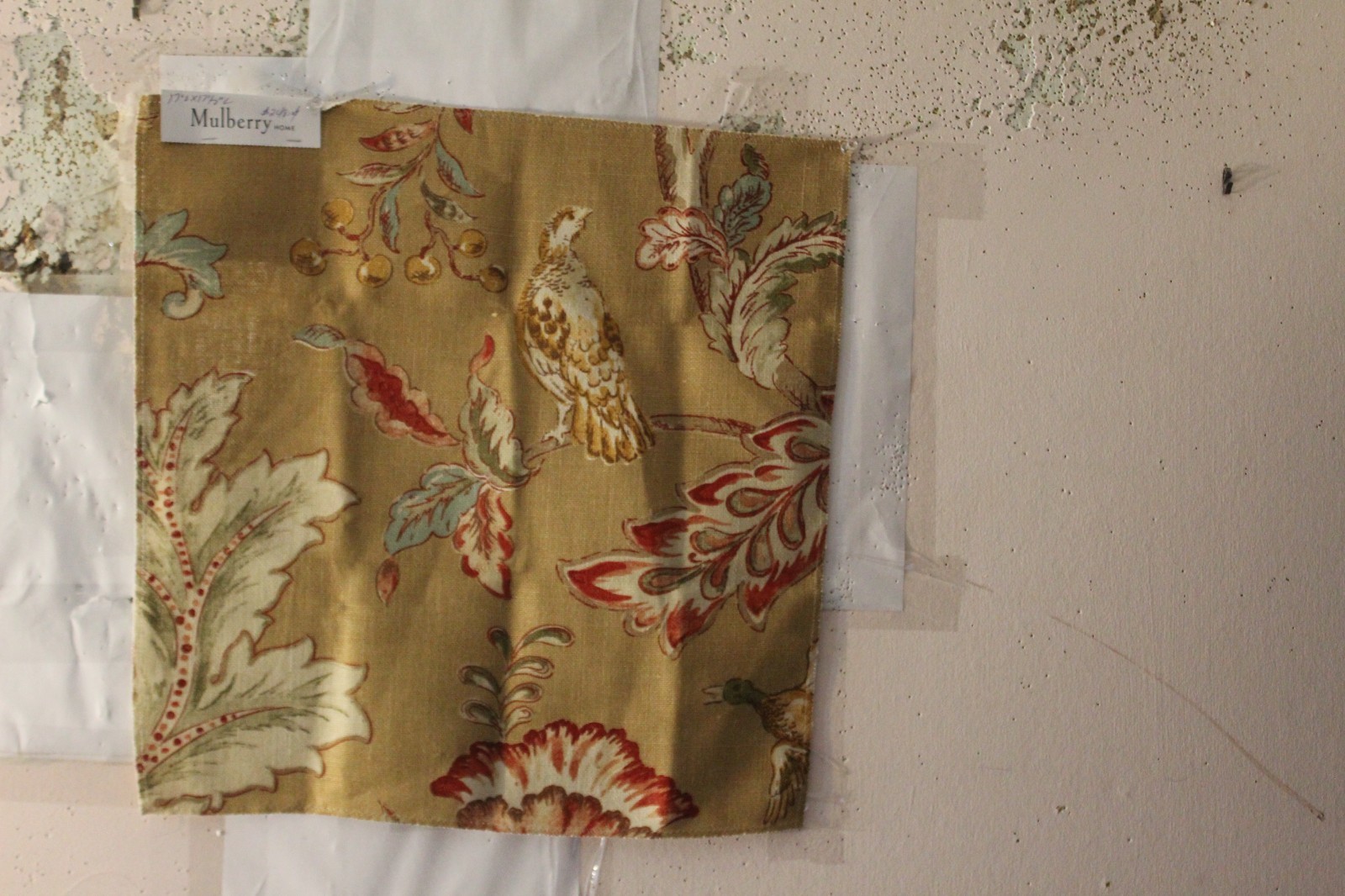 Mulberry Home Early Birds Floral with Birds Various Sizes and Colors