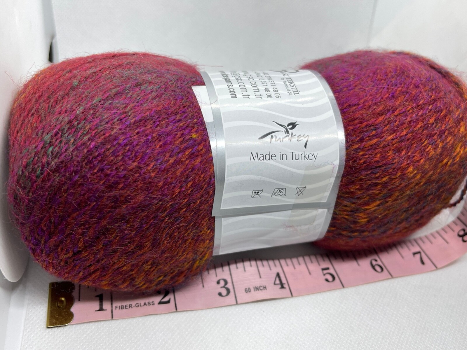 Red Orange Blue Green Purple Mohair Pastel Yarn 73648 Ice Fine Wt 100gr 546yds