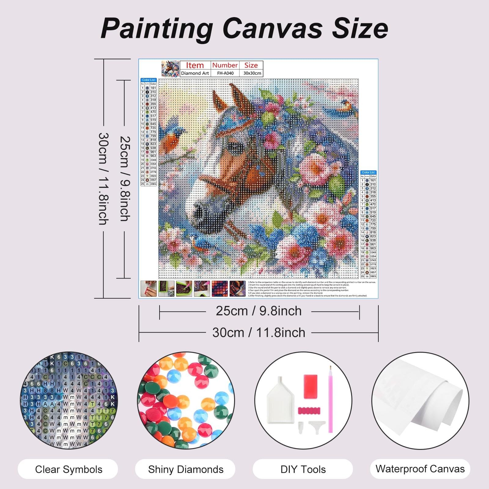 5D Diamond Painting Kits for Adults, Horse Diamond Art Kits for Adults Beginn…