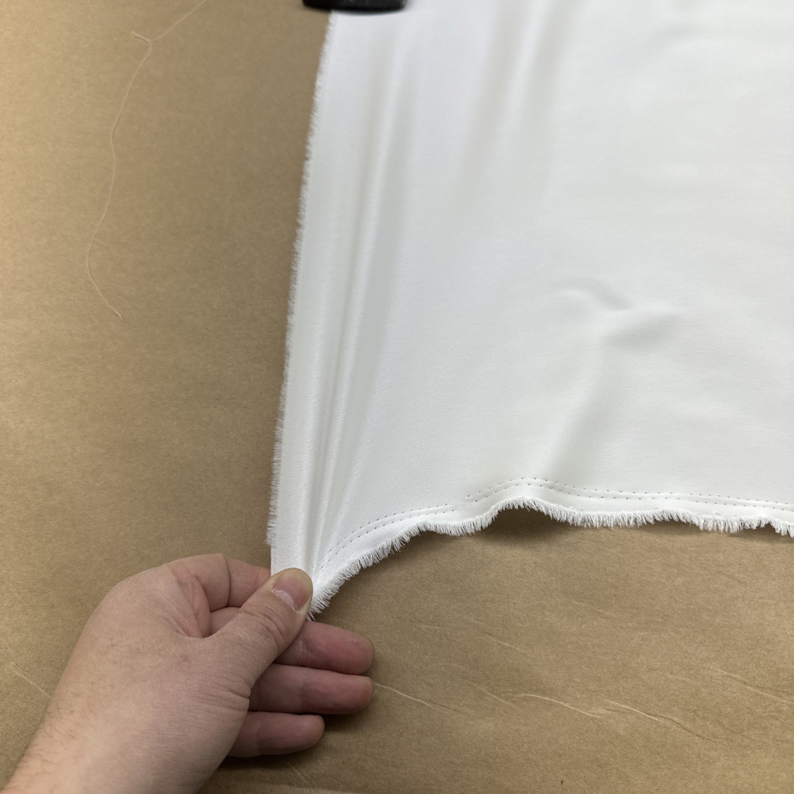 Japanese Triacetate Satin Face stretch Crepe /54”W/ Ivory / by the yard