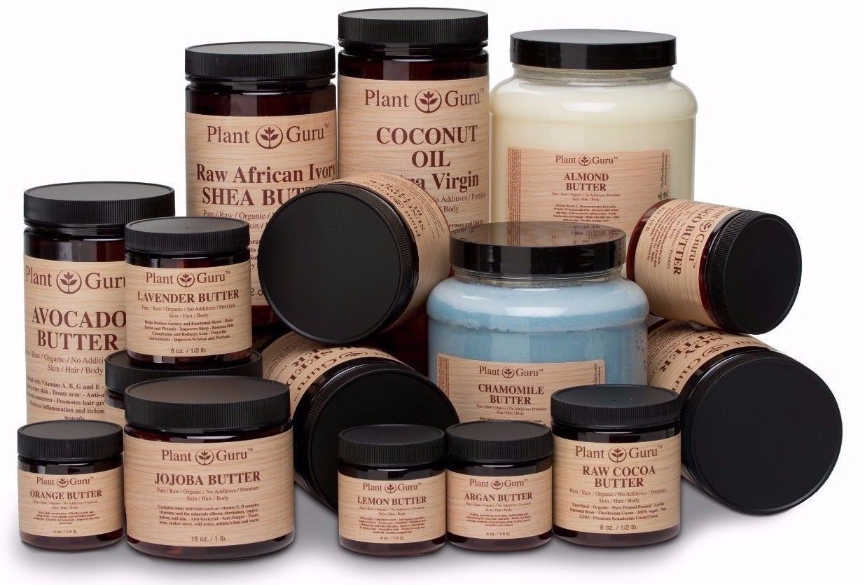 Organic Butter 100% Pure Raw Natural Cold Pressed For Skin Face Body Hair
