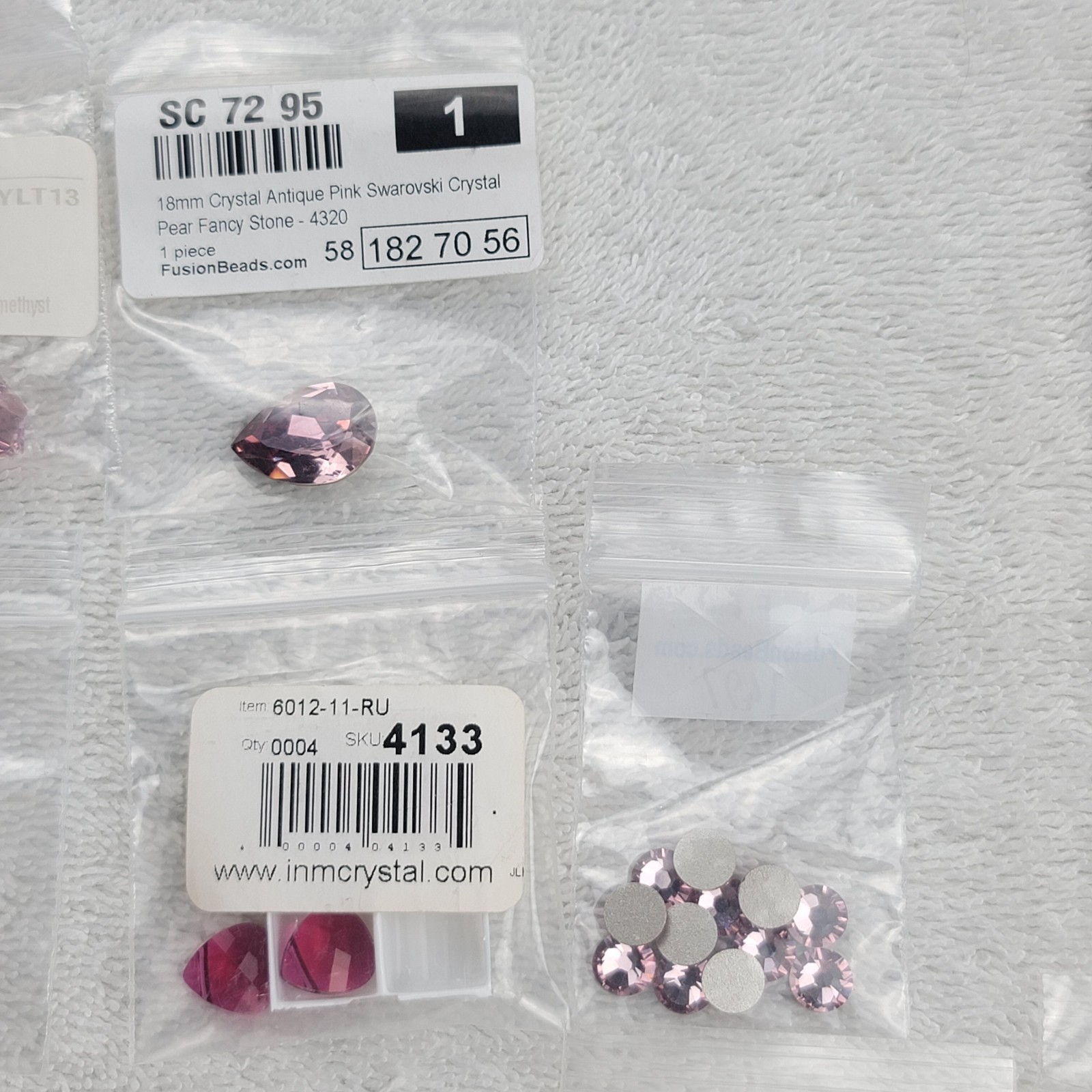Swarovski Crystal Beads Lot Pendants Rivoli Flatback Pearls Qty Approx 4320 1122