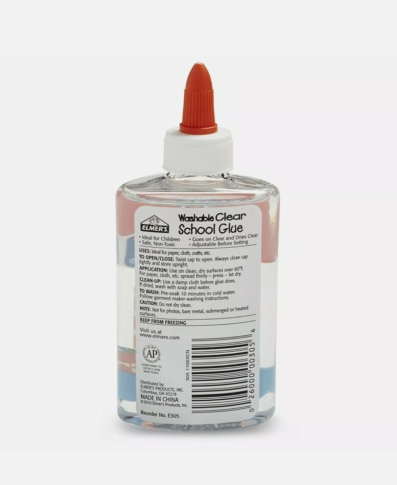 Elmer’s LIQUID CLEAR GLUE Washable Safe Non-Toxic DECORATE CRAFT SCHOOL PROJECT