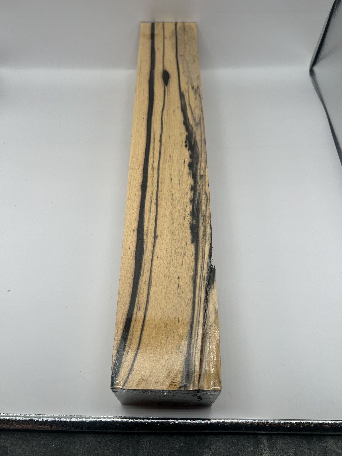 Black and White Ebony Turning Blank 3″x3″x18 1/2″ BWE30