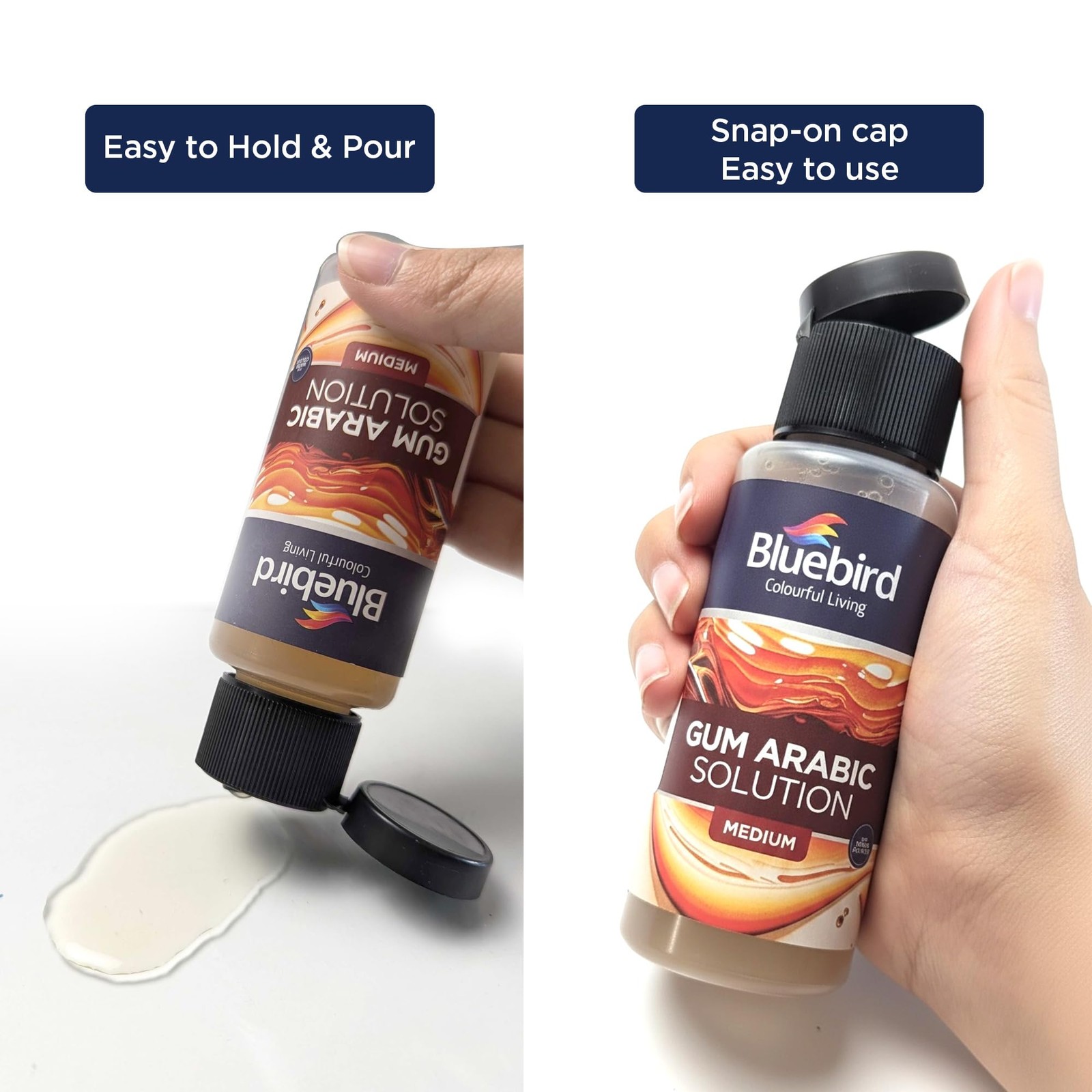 BLUEBIRD Gum Arabic 3.4 Fl Oz / 100ML – Watercolor Medium for Art