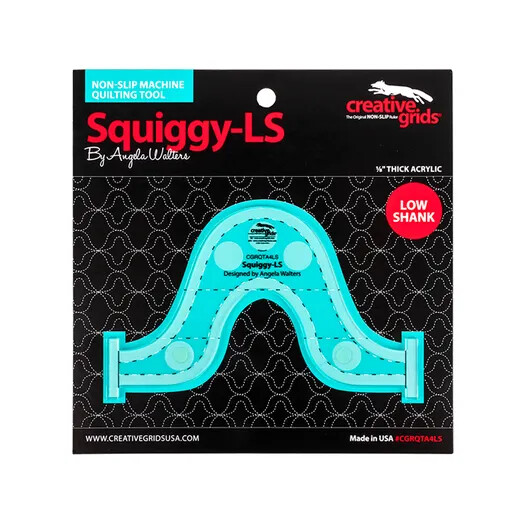 Creative Grids Low Shank Machine Sewing and Quilting Ruler – Squiggy