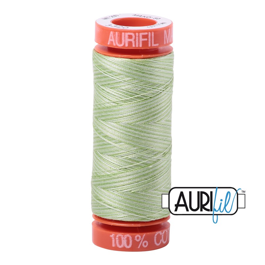 Spring Green – Variegated 3320 | 50wt Small Spool 200M / 220Y | Aurifil