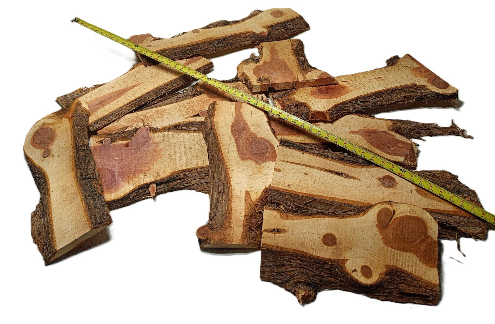 10lbs AROMATIC RED CEDAR Outer Slab Cuts Live Edge Milled Kiln Dry SHIPs FREE!