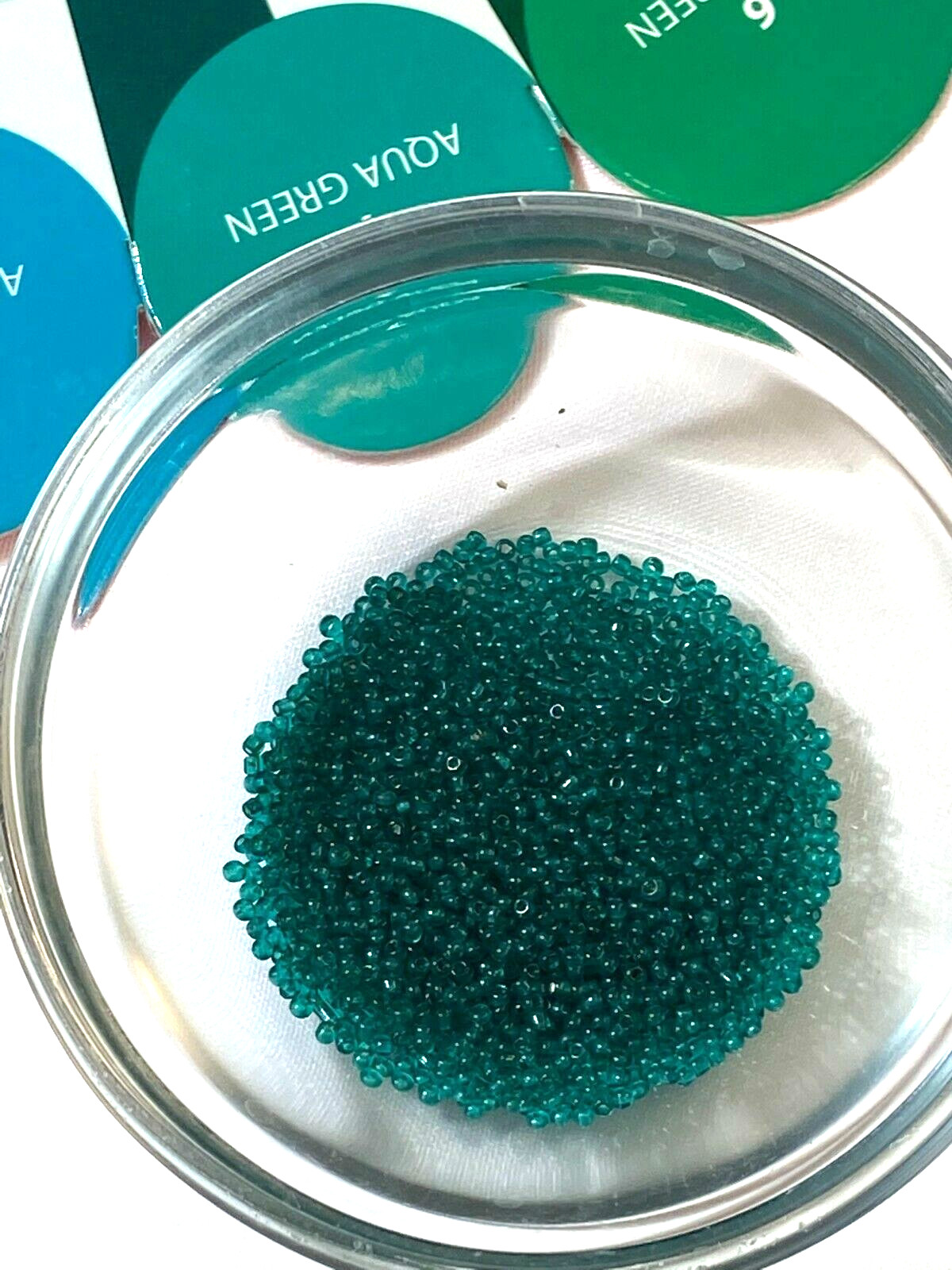 Antique Italian Micro Seed Beads -13/0-14/0 Rich Teal Blue- 4 gram Bags