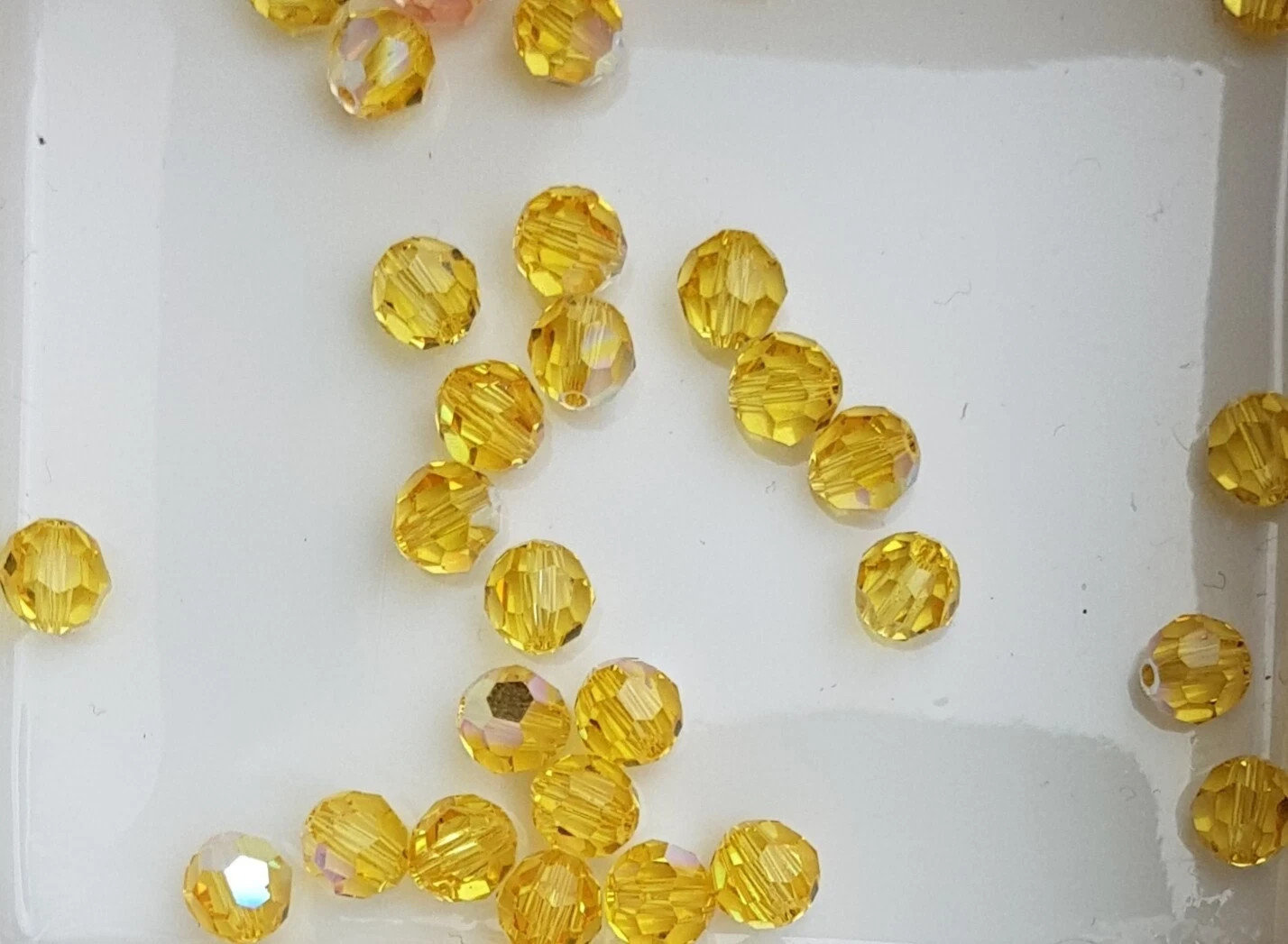 144x Swarovski 5000 Crystal AB 6mm Bicone Beads – Genuine Xilion Cut Bulk Pack