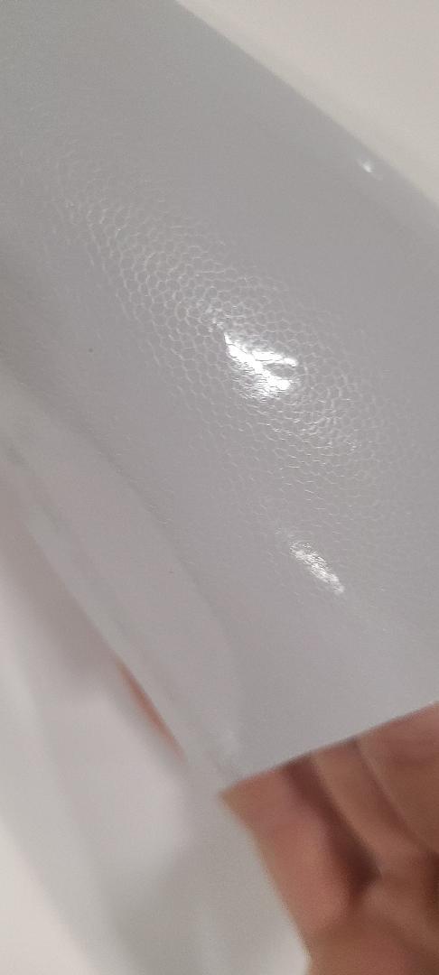 2.4mil Gloss White Car Wrap Calendar Vinyl Gray Air-Release AutoMark GF 230