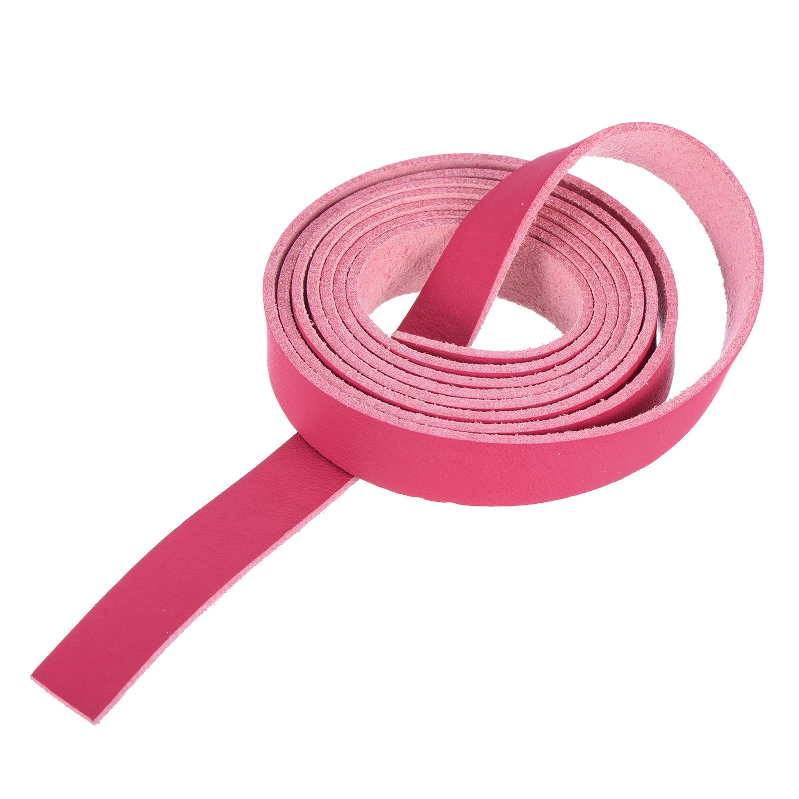 Leather Straps Strip Belt 1.2cm(0.5″ Width) Leather Strips Bright Pink