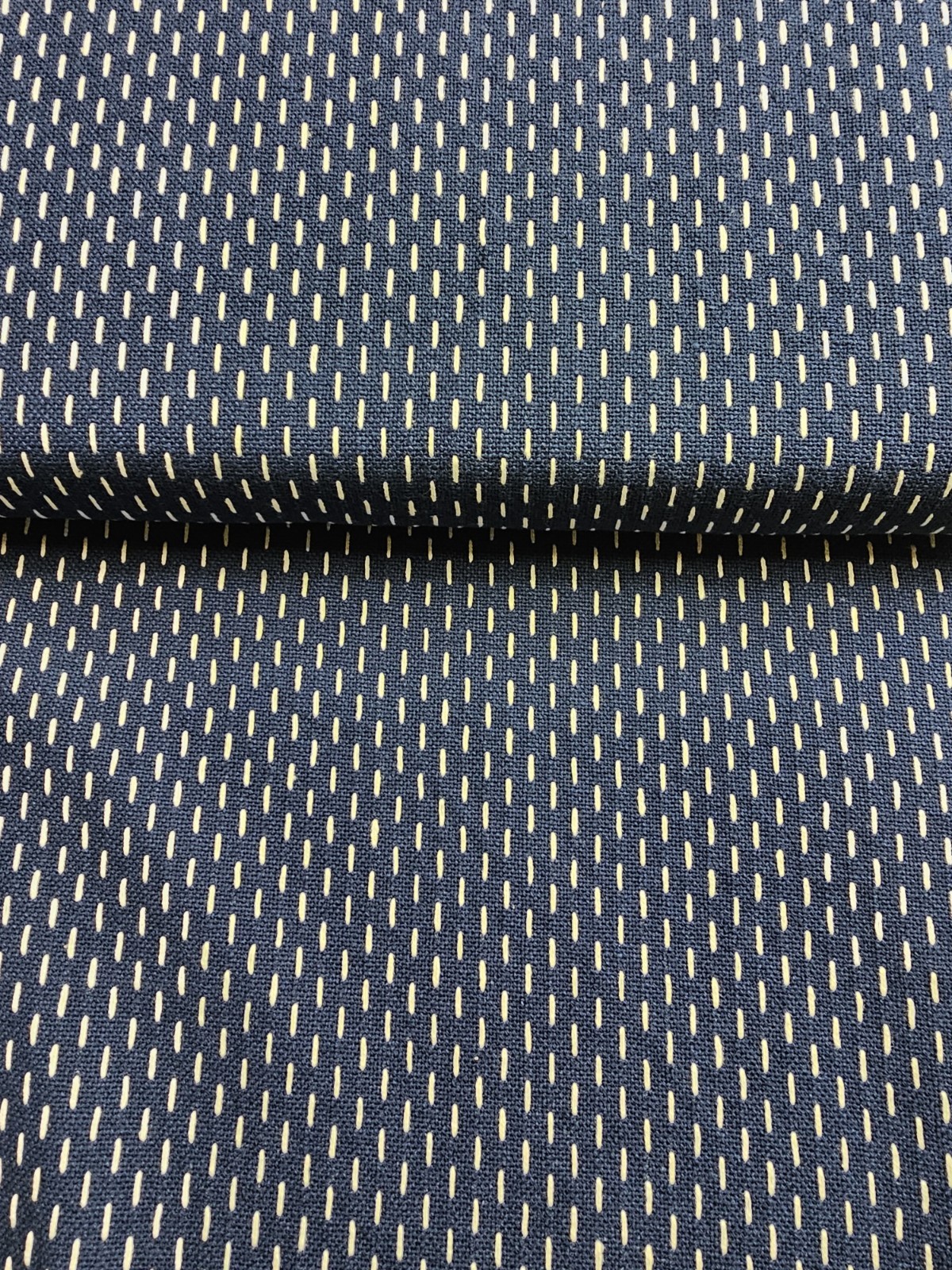 French Sashiko Dark Blue By the yard 100% cotton French General