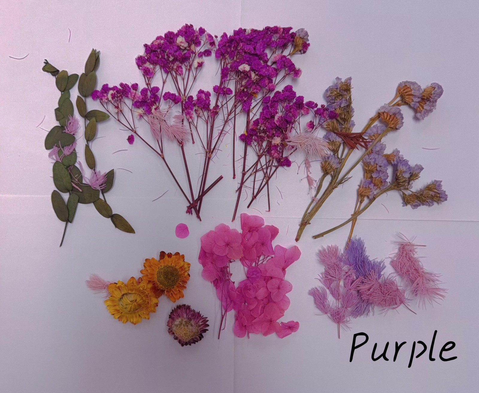 Mixed Dried Pressed Flowers for DIY Crafts, Wedding Decor, Party Favors & Candle