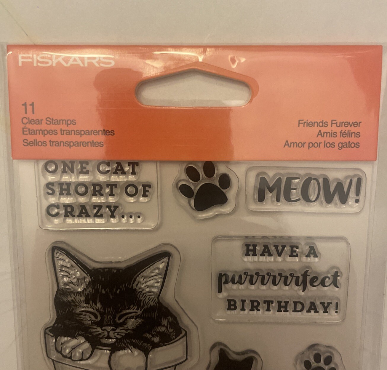Fiskars Friends Furever Stamps 11 Clear Stamps Included