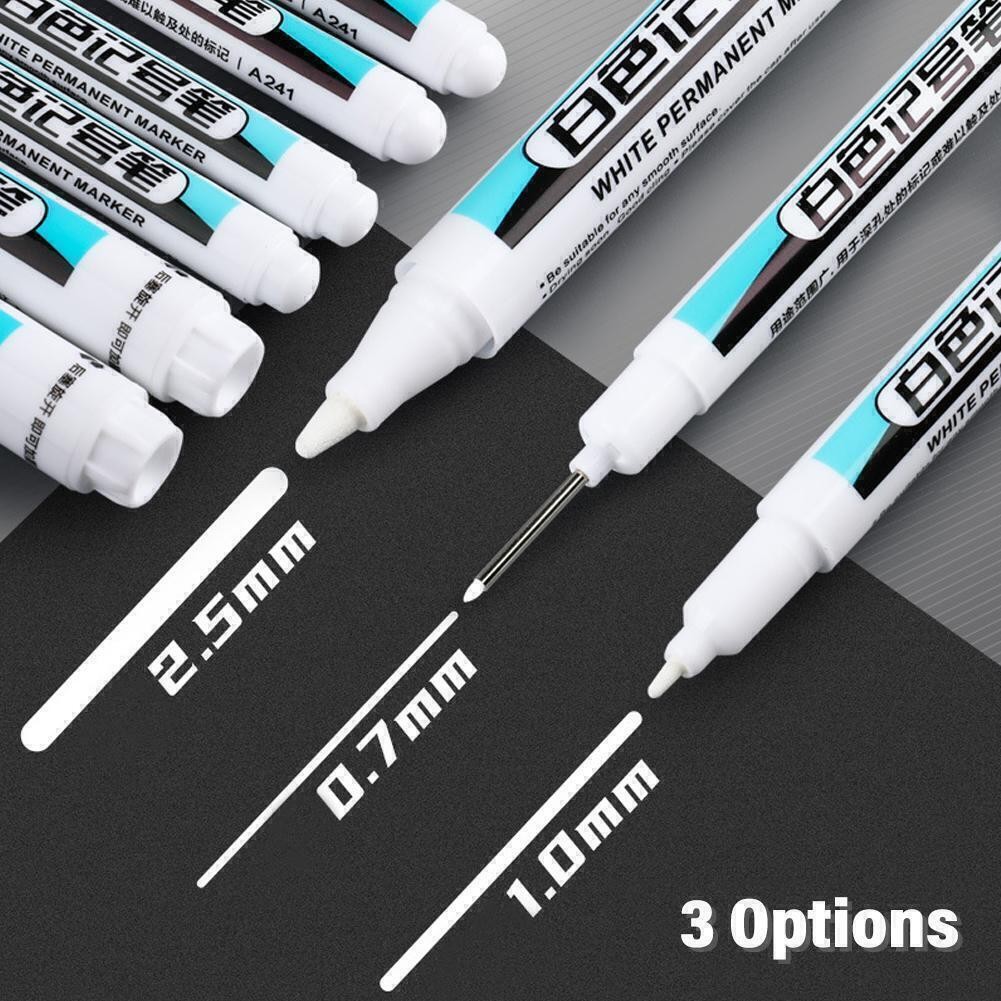 White Paint Marker Pens Waterproof Bike Car Tyre Tire Marker Permanent Pen Car