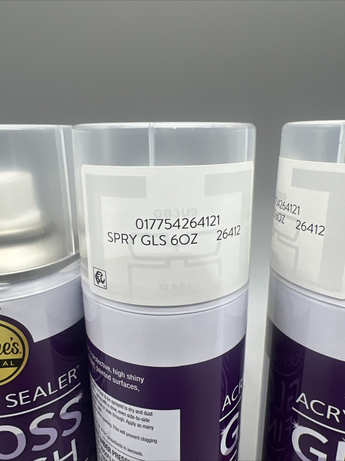 3 cans of Aleene’s 26412 Spray Gloss Finish 6 Oz Acrylic Sealer Original version