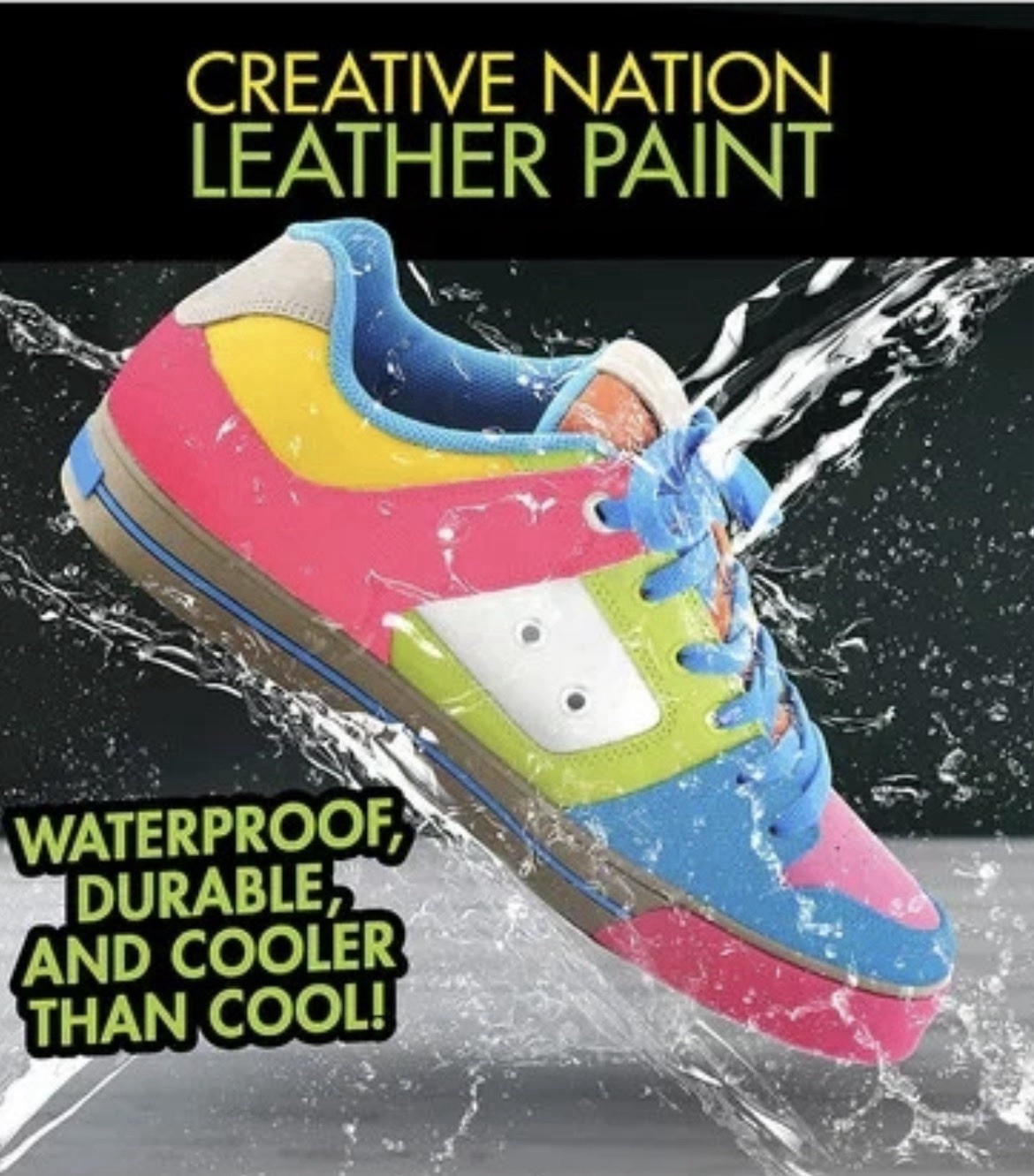 Creative Nation Leather Paint Set Sealed 12 Colors 28ml Sneaker Shoe Custom Kit