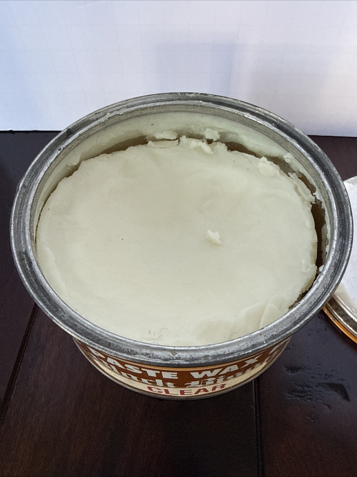 Liberon Black Bison Paste Wax Polish Clear Made In France Used Woodwork Antiques