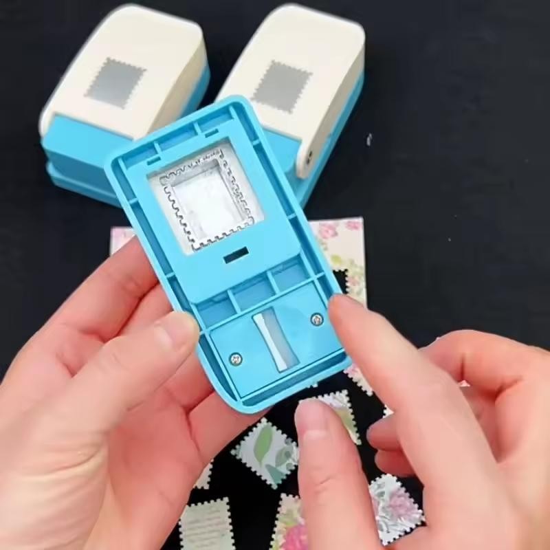 Postage Stamp Punch Lever Action Craft Punch for Paper Crafting Scrapbooking