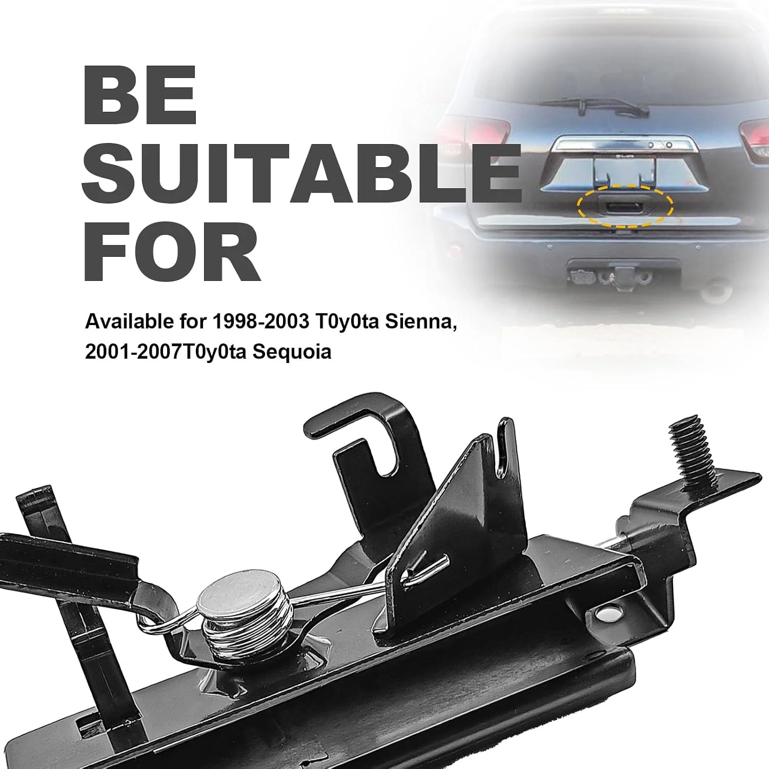 Exterior Tailgate Liftgate Handle Rear Latch Hatch Door Handle Metal for Sequoia