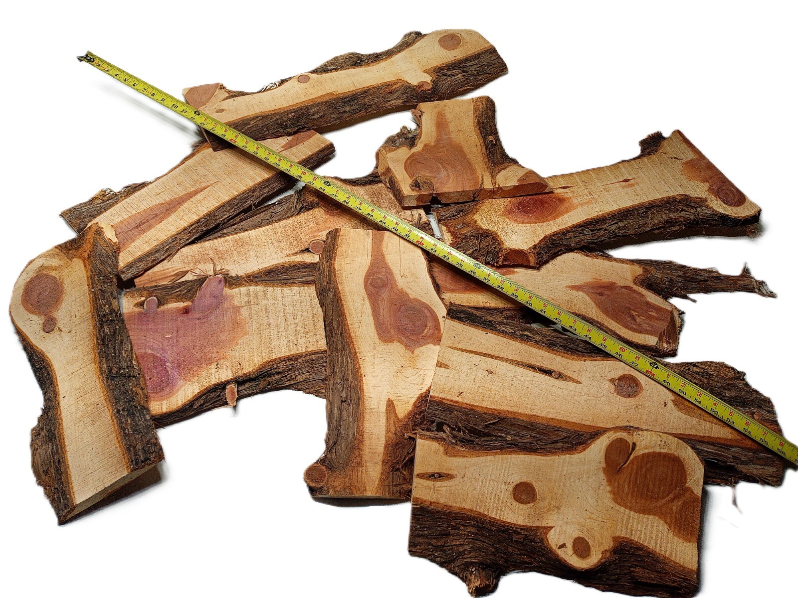 10lbs AROMATIC RED CEDAR Outer Slab Cuts Live Edge Milled Kiln Dry SHIPs FREE!