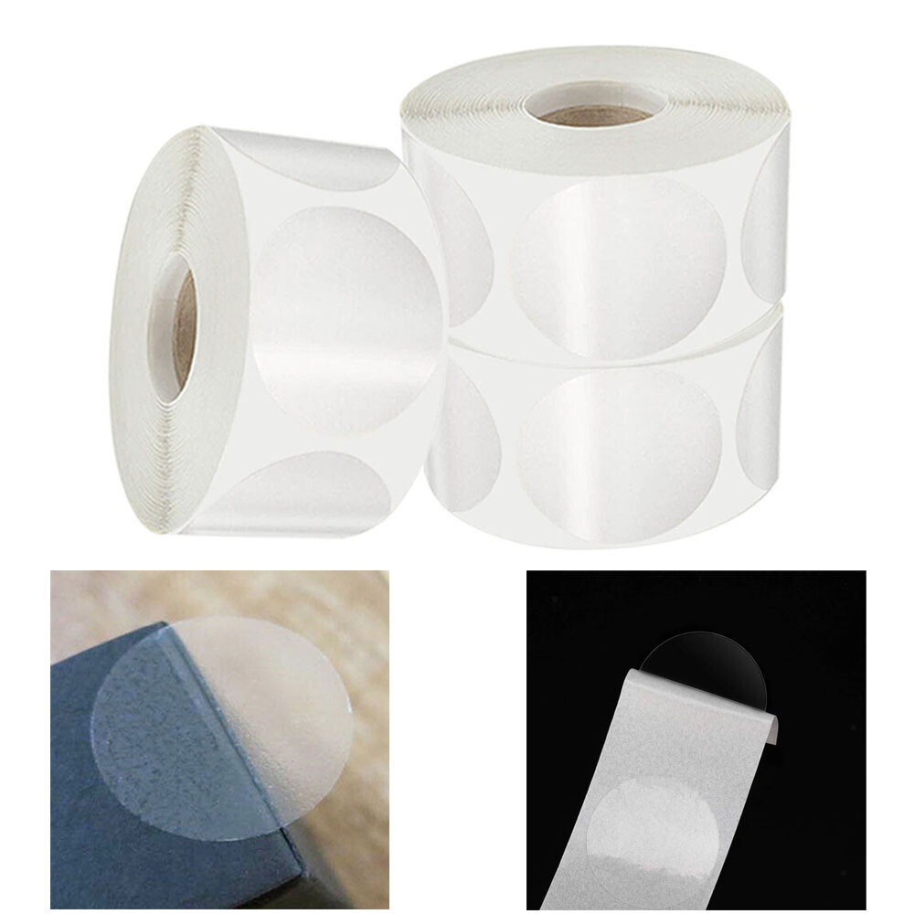3000pcs Round Stickers Circle Transparent Sealing Seal Tape Supplies