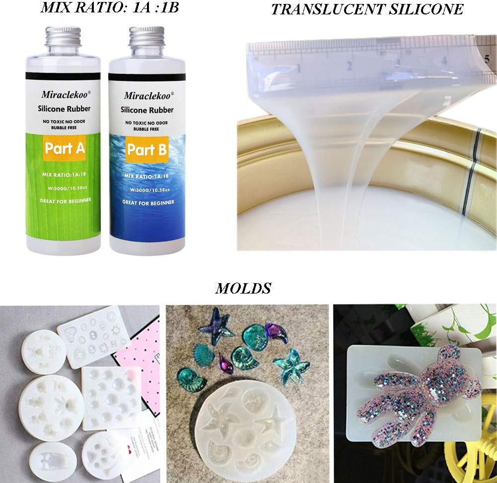 Silicone Mold Making Kit Liquid Silicone Rubber 15A Platinum Silicon