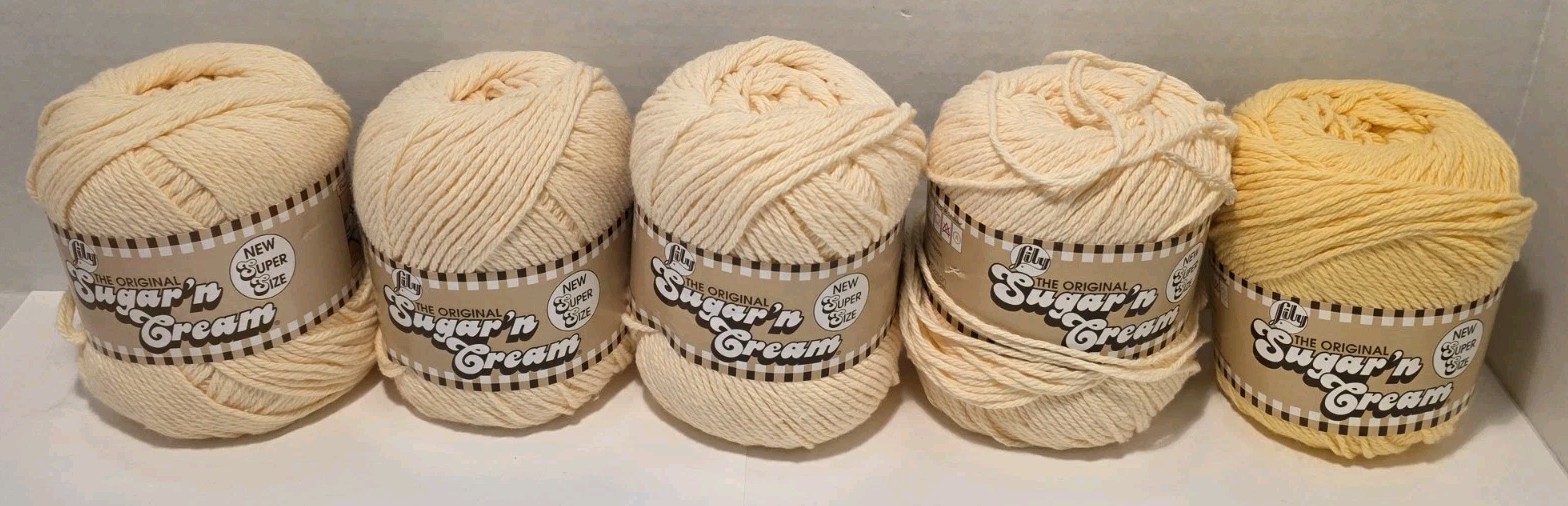 Lily Sugar ‘n Cream Yarn Lot Assorted Colors