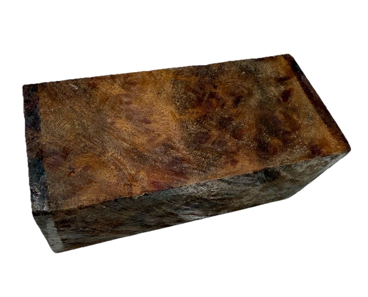 Camphor Burl wood turning blank 2-1/2″ x 2-1/2″ x 5-5/8″ (m27) Dried