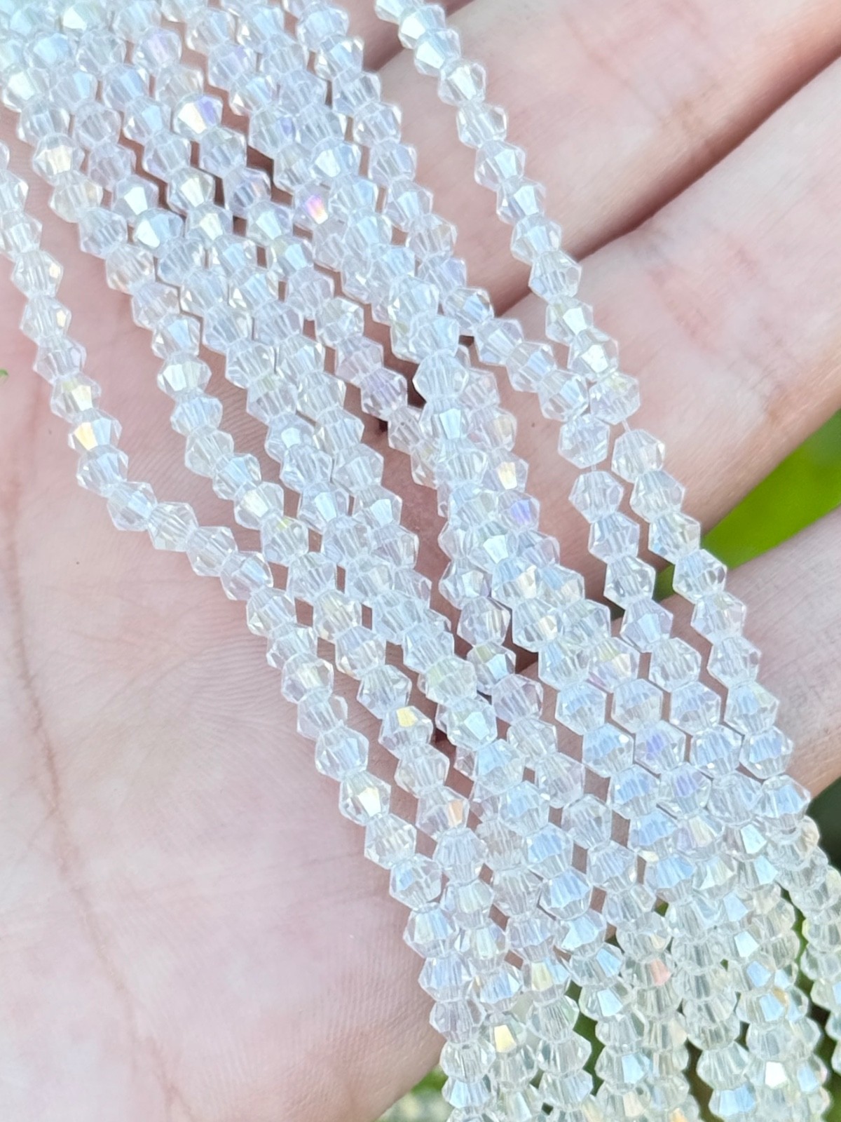 Bulk Lot Colorful 20 Strands AB faceted bicone glass beads 2 of each color
