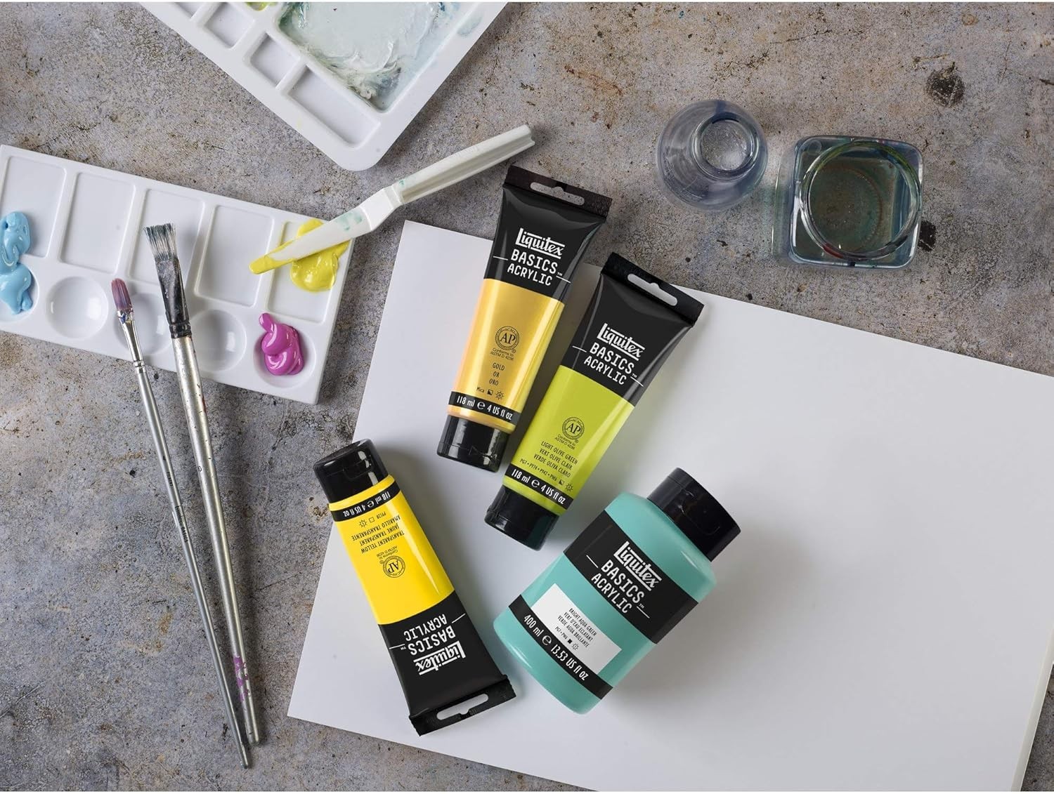BASICS 400ml Ultramarine Blue Acrylic Paint – Perfect for Artistic Expression