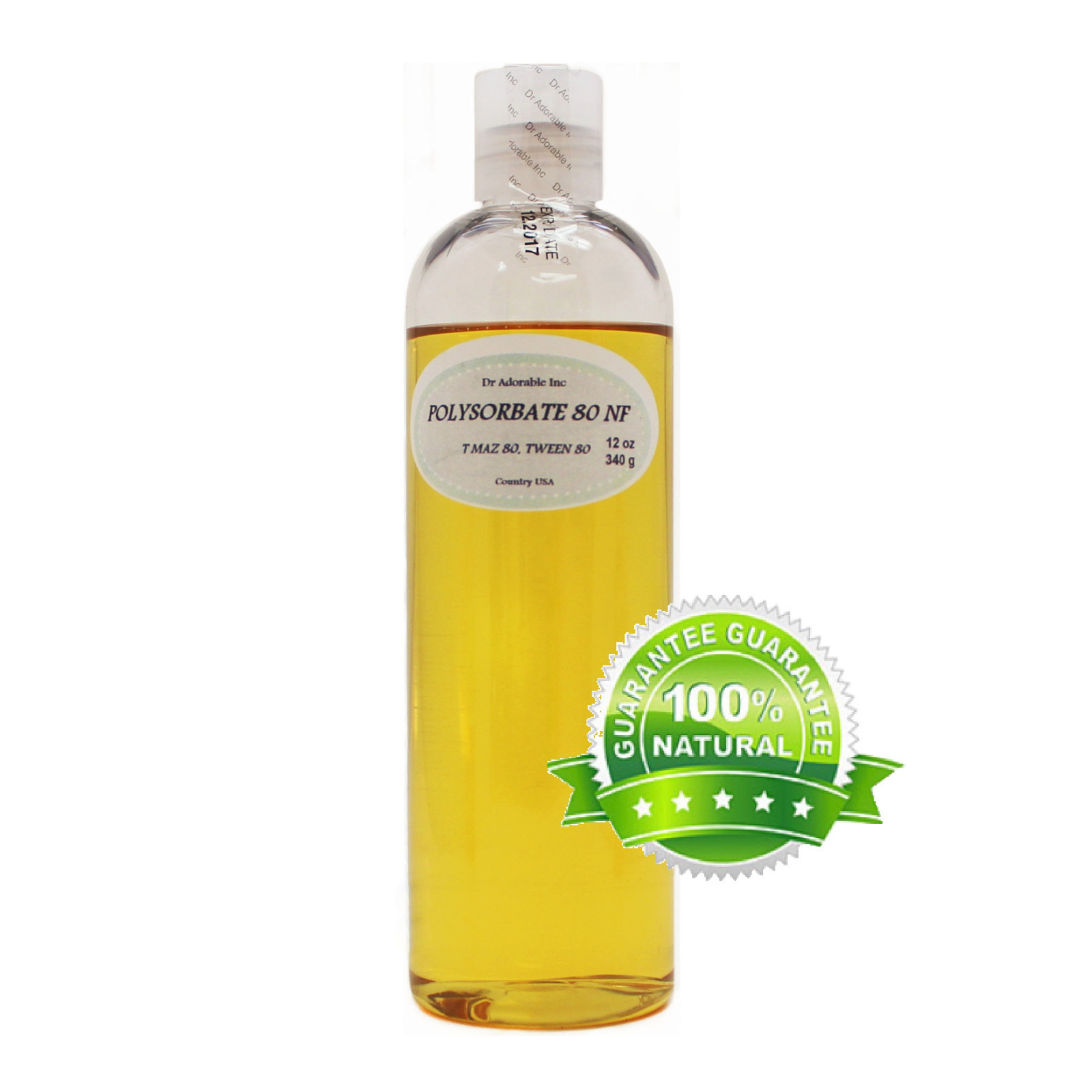 PURE POLYSORBATE 80 T MAZ 80, TWEEN 80 2 OZ 4 OZ 8 OZ 12 OZ 16 OZ to 1 GALLON