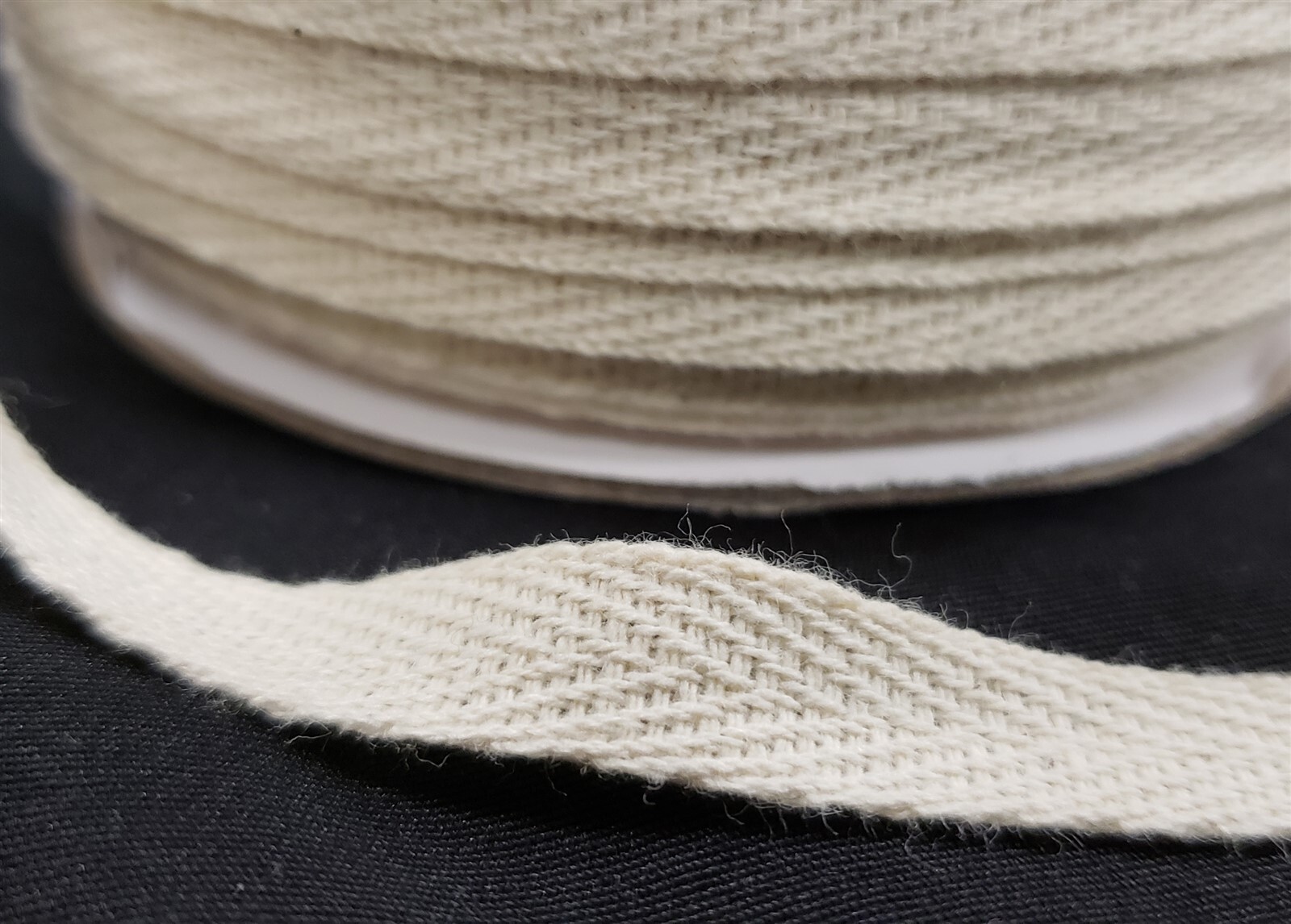 3/8″ Cotton Twill Finishing Tape Ribbon NATURAL/BEIGE~200 yards~Free Priority