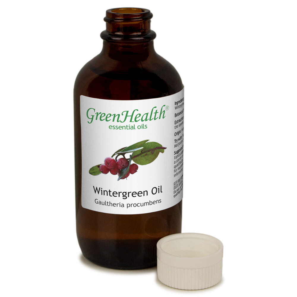4 fl oz Wintergreen Essential Oil (100% Pure & Natural) – GreenHealth
