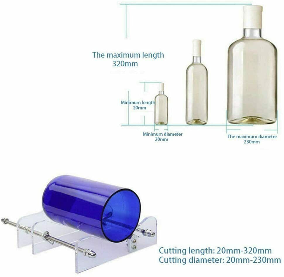 Glass Bottle Cutter Kit Beer Wine Jar DIY Cutting Machine Craft Recycle Tools US