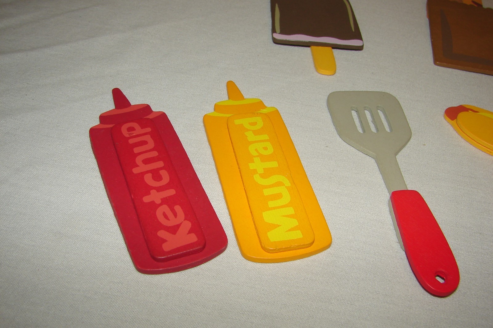Summer Picnic Camping Embellishments Card Scrapbook Decoration Wood