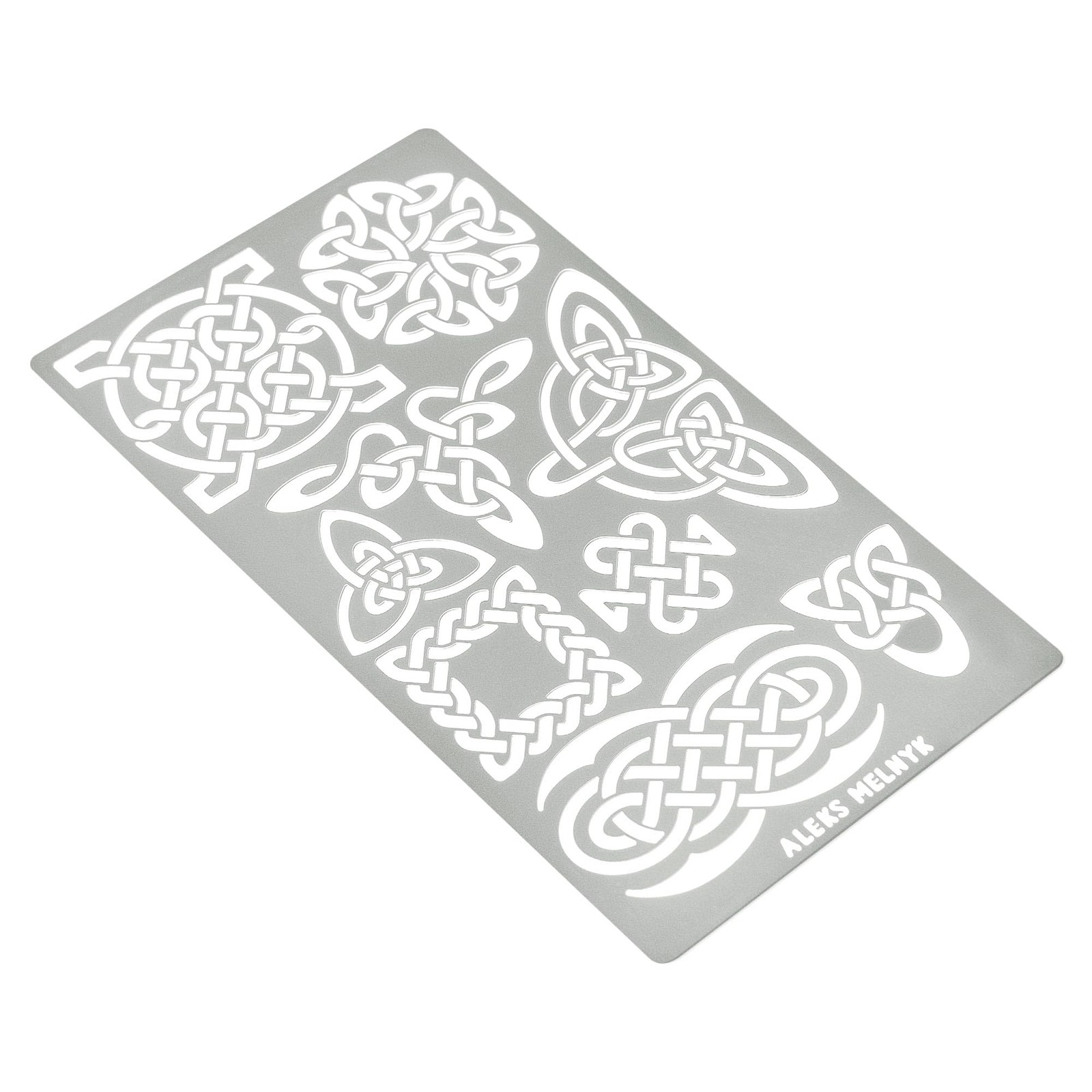 Aleks Melnyk No.37 Metal Journal Stencils, Pyrography Celtic Patterns, Celtic…