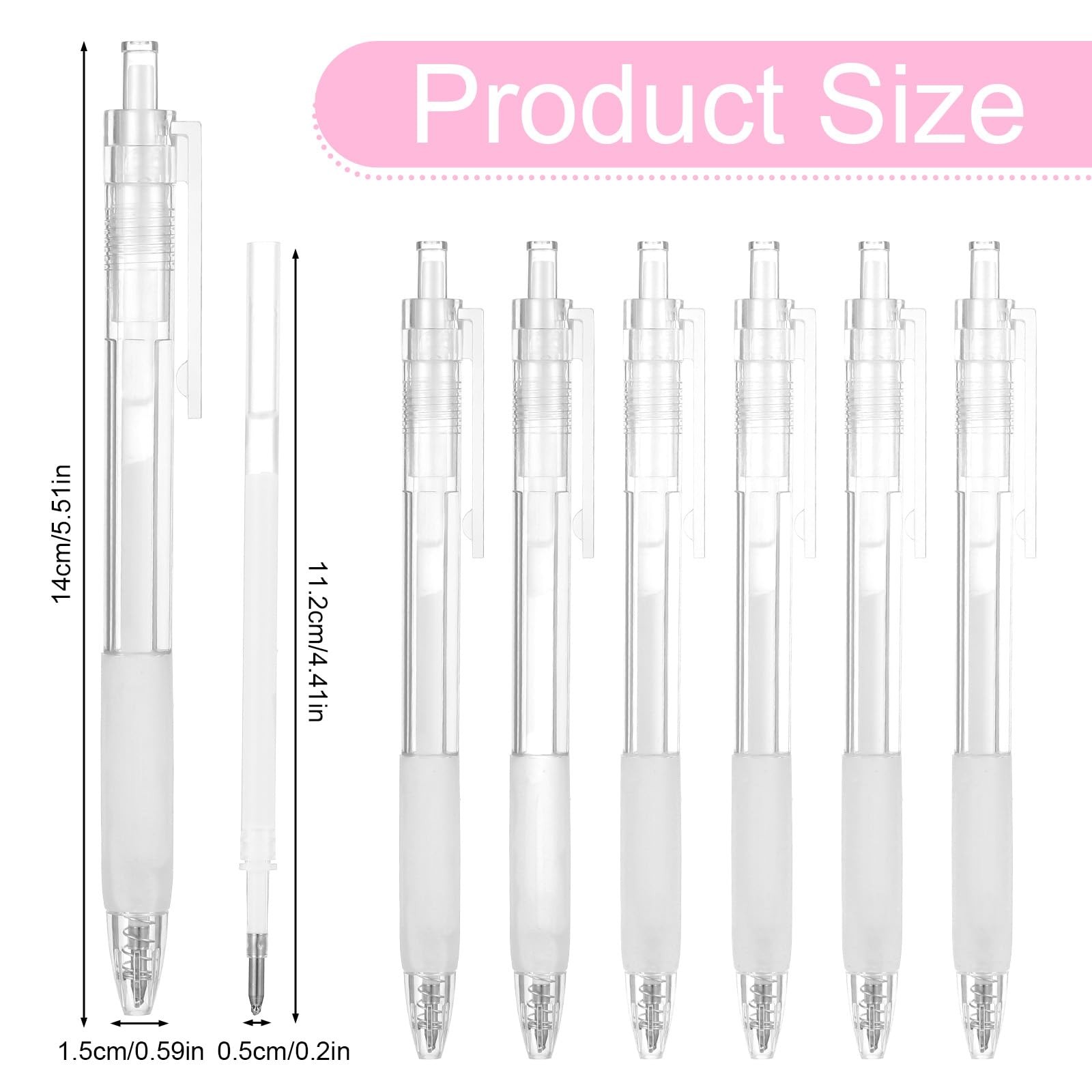6Pcs Fine Tip Glue Pens with 6 Refills, Quick Dry Roller Glue Pens Apply Glue…