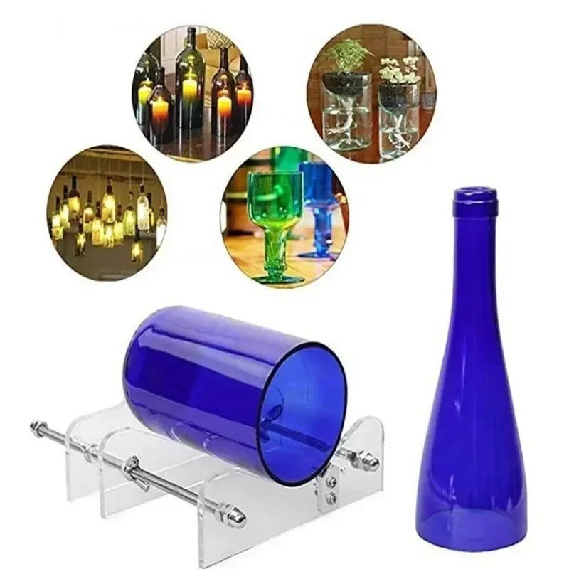 Glass-Bottle Cutter Kit Beer Wine Jar DIY Cutting Machine Craft Recycle Tools-US