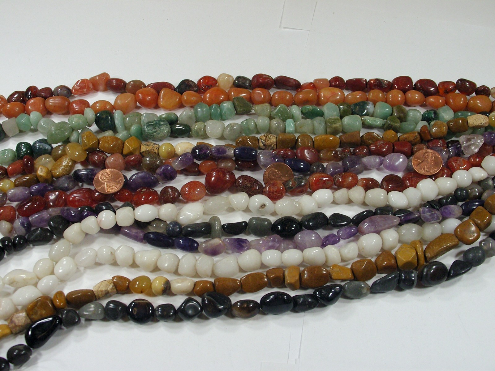 2 Pounds Assorted Shapes, Sizes, and Styles India Handmade Stone Beads (UDM-1) ⭐
