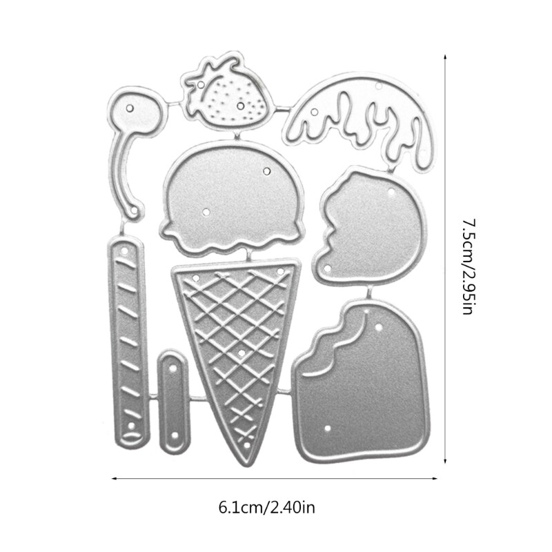 Carbon Steel Cutting Dies Ice Cream Metal Die Cuts Stencils Template Mold