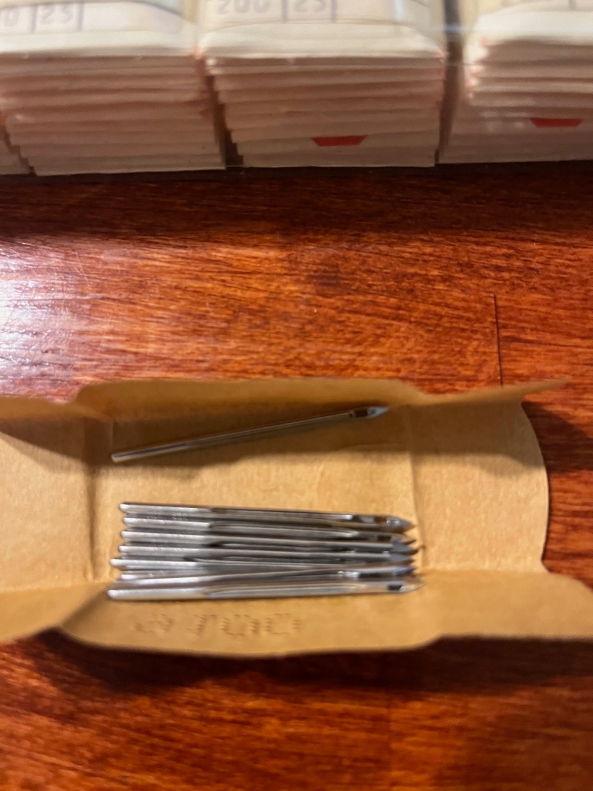 (5)-packs of (10)-RHEIN NADEL SEWING NEEDLES*3320 GR* Size:200/25* NEW OLD STOCK